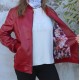 Bomber Jacket Zipped Red 